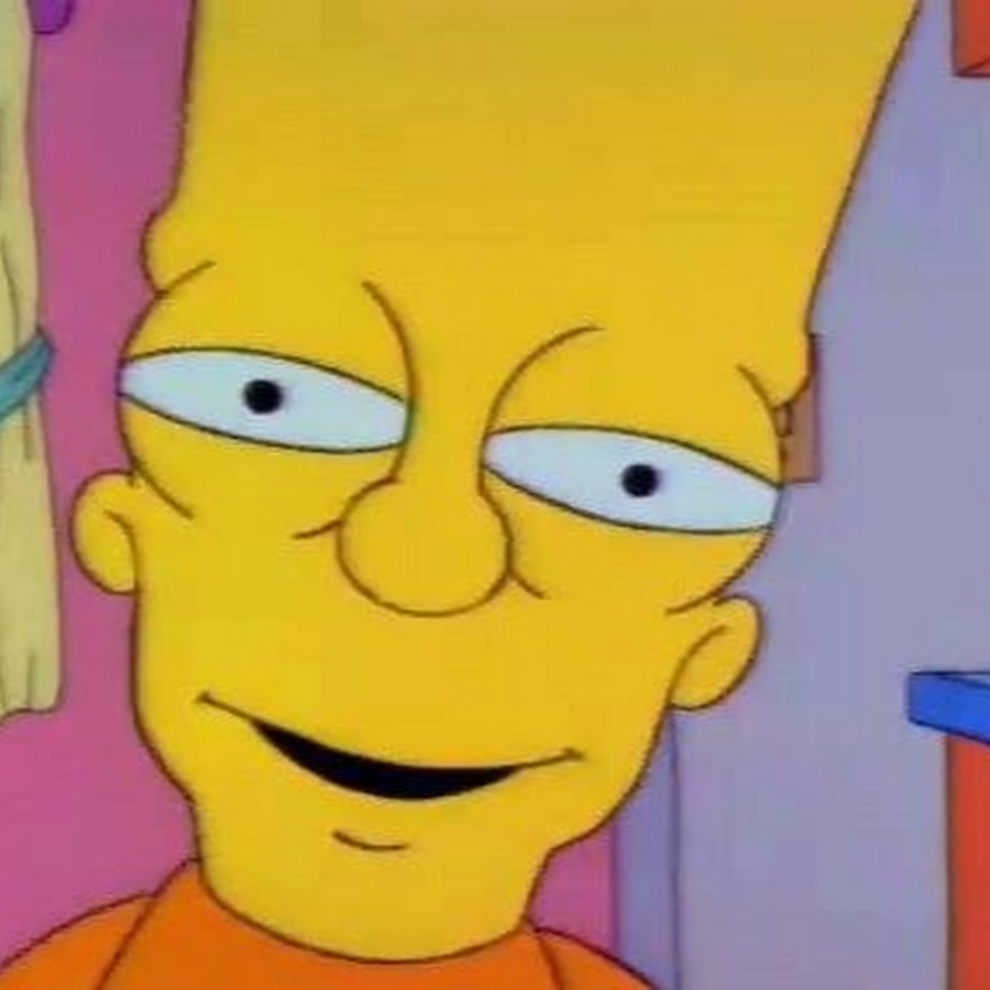 Bart simpson meme face