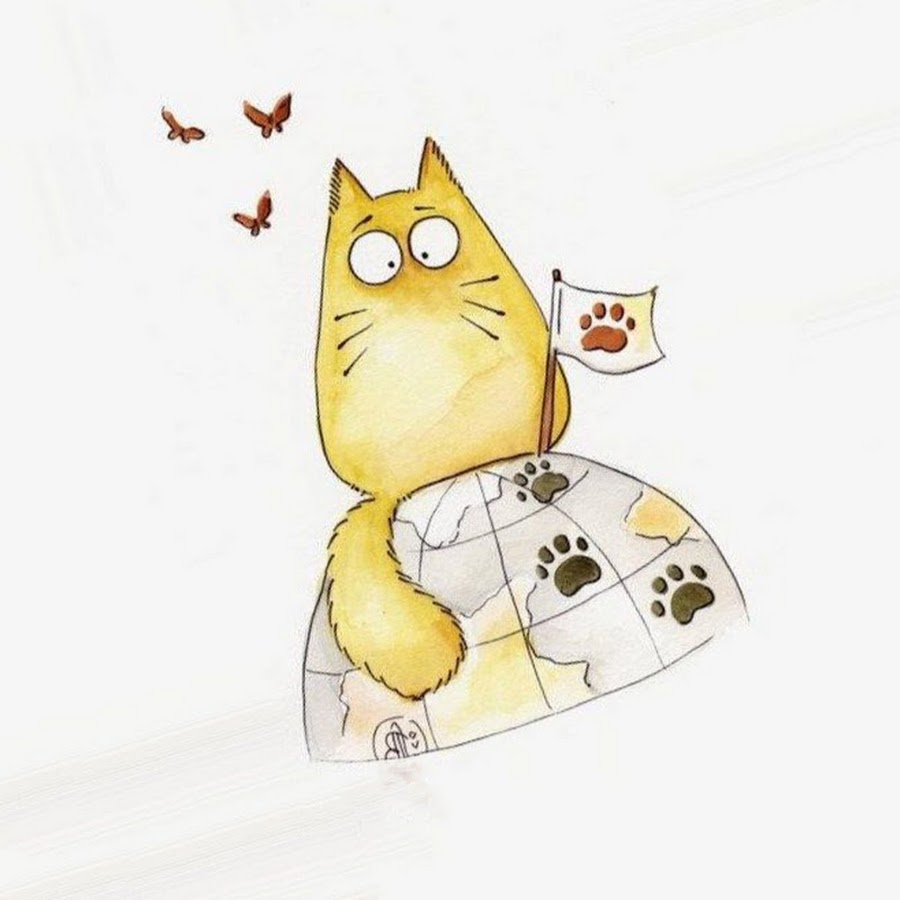 Котики смешные рисунки для срисовки