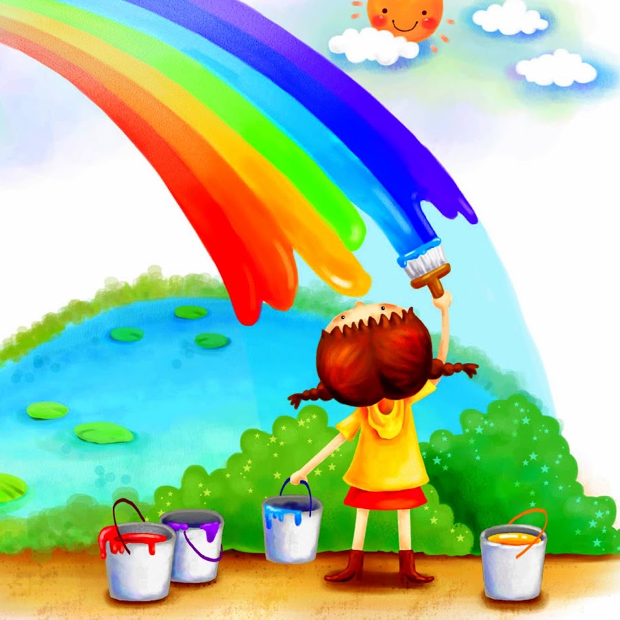Rainbow Coloring For Kids - YouTube