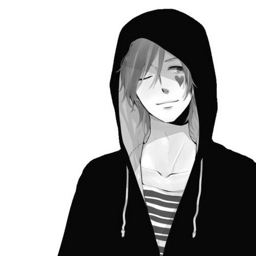 Парень в капюшоне рисунок