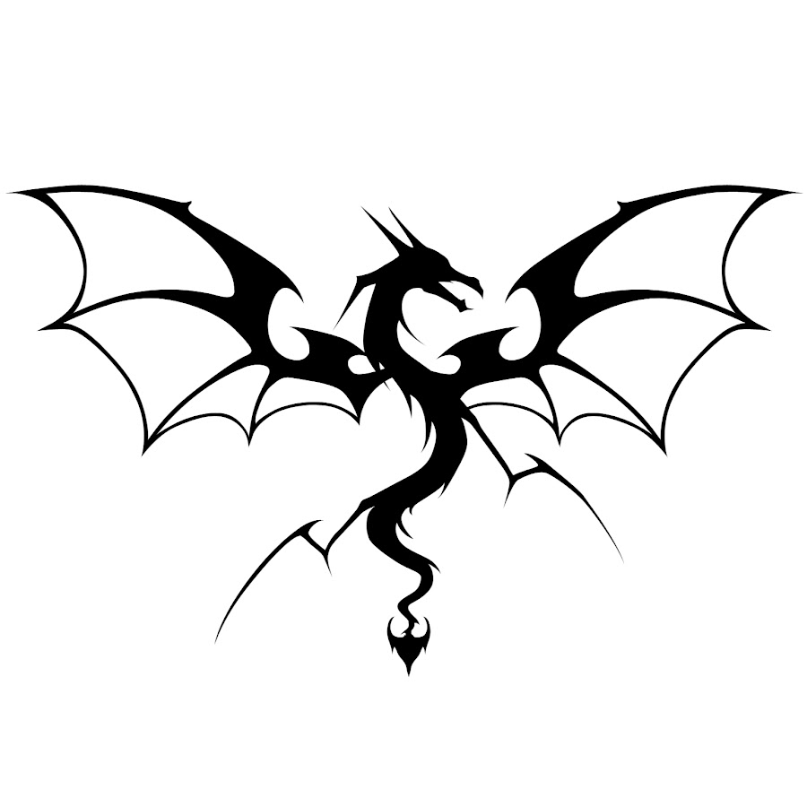 Дракон трафарет для рисования. Силуэт тату дракон лёгкий. Дракон арт контур