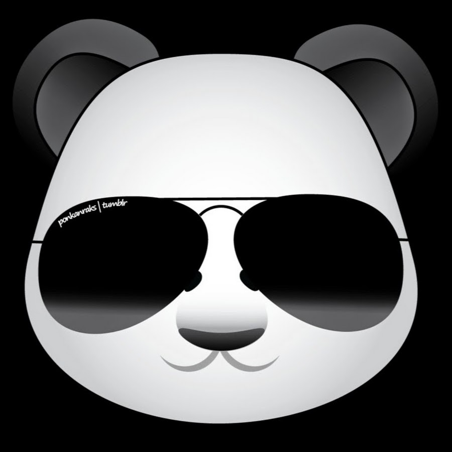 Панда в очках картинка