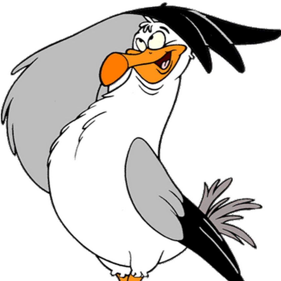 Чайка рисунок мультяшный