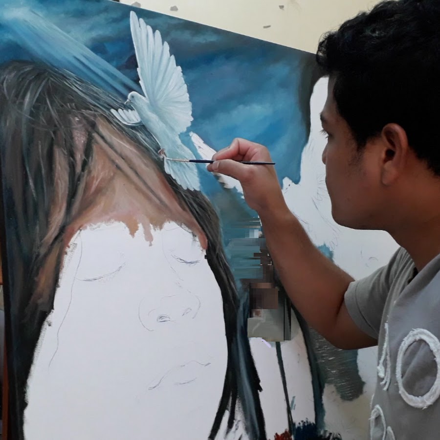 Emman Art Oil Painting - YouTube