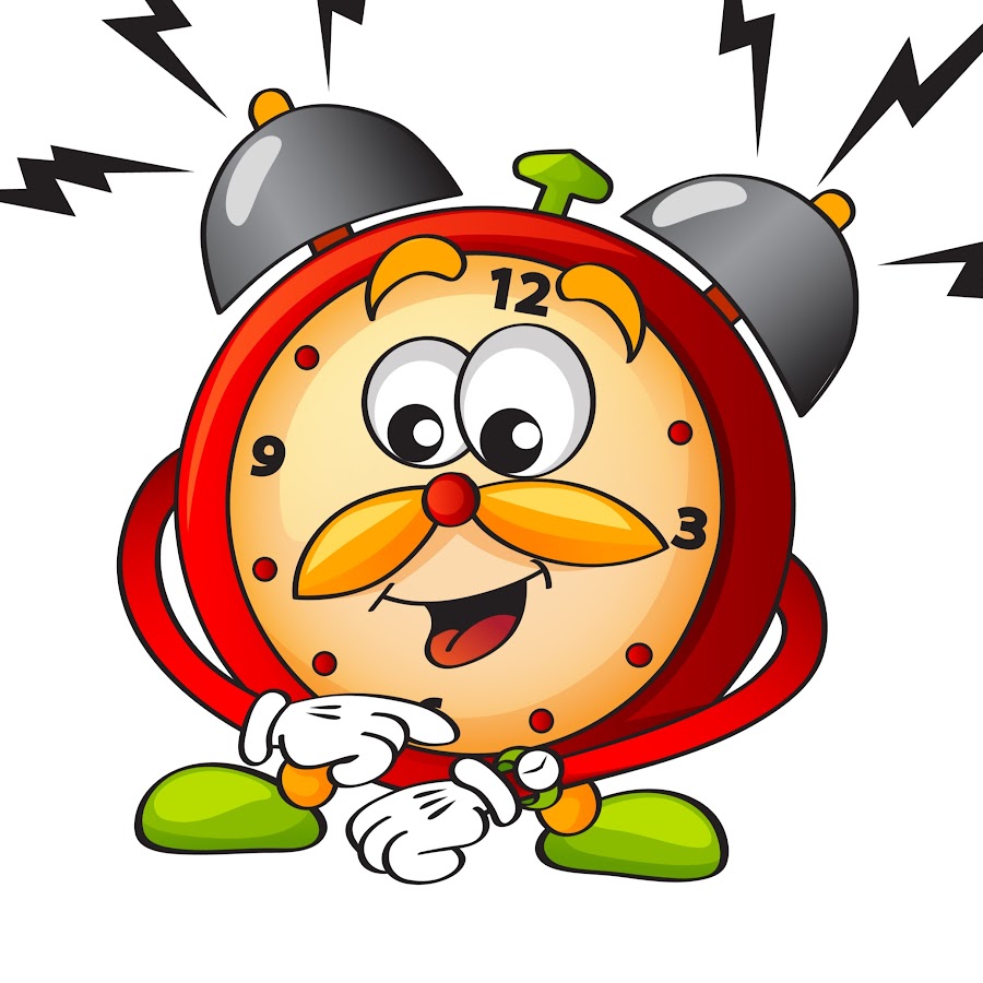 Веселый будильник рисунок