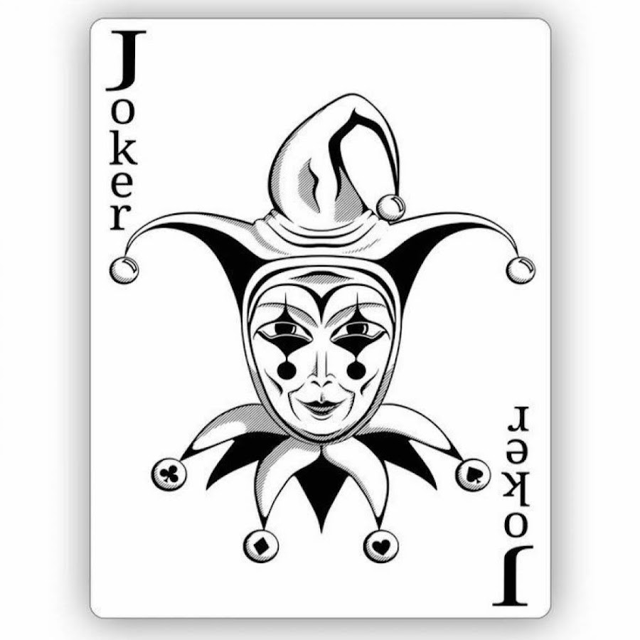 Джокер карта вектор