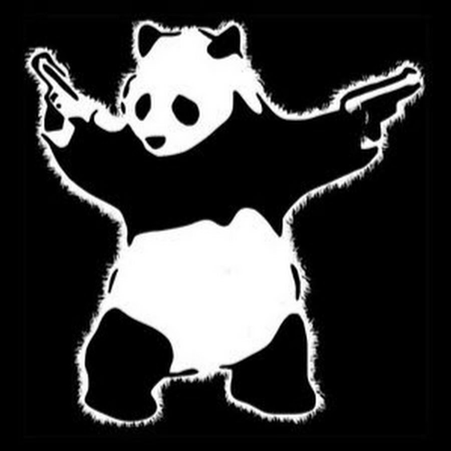 Панда с пистолетами картинка