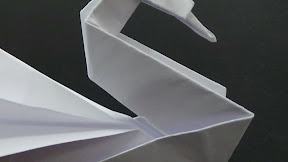 How To Make A Paper Swan With Wings - Hard Origami Swan Instructions | Tutorial Origami Handmade - How to make a paper swan with wings.