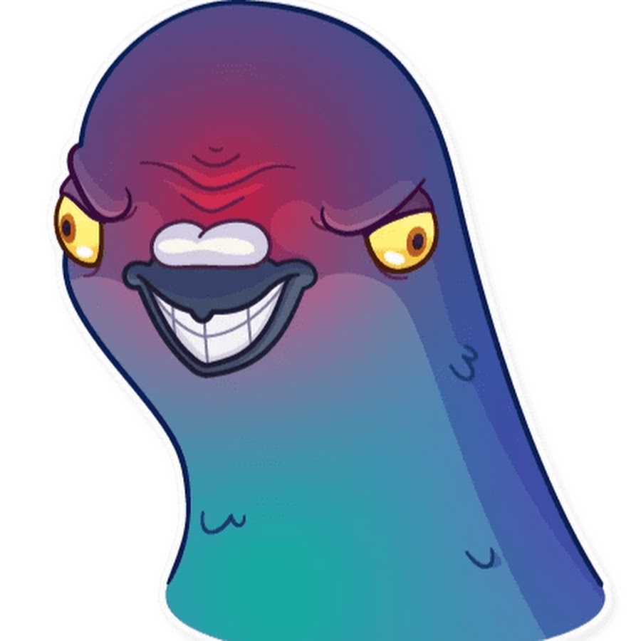 Мемный голубь рисунок