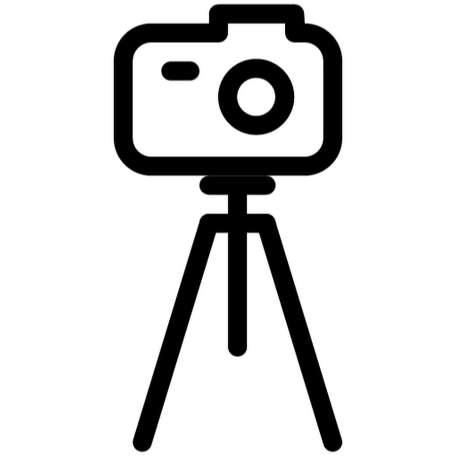 Фотоаппарат на штативе значок