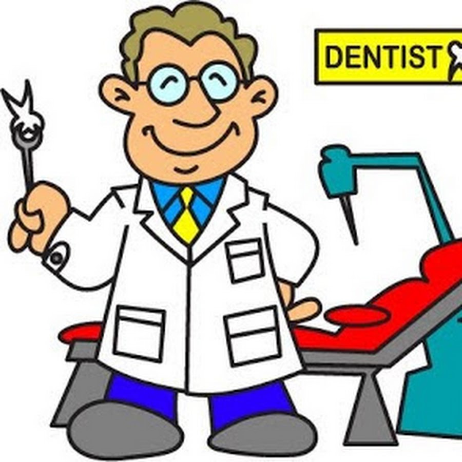 Стоматолог карикатура Clipart