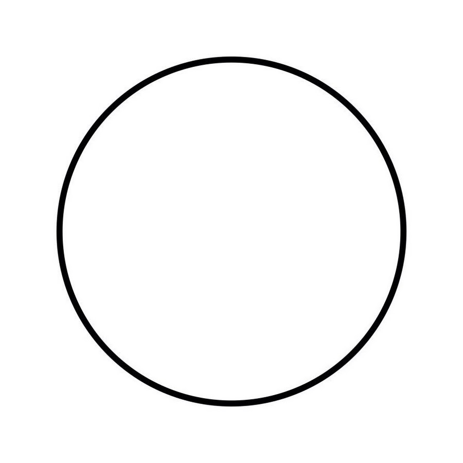 Фигура круг раскраска
