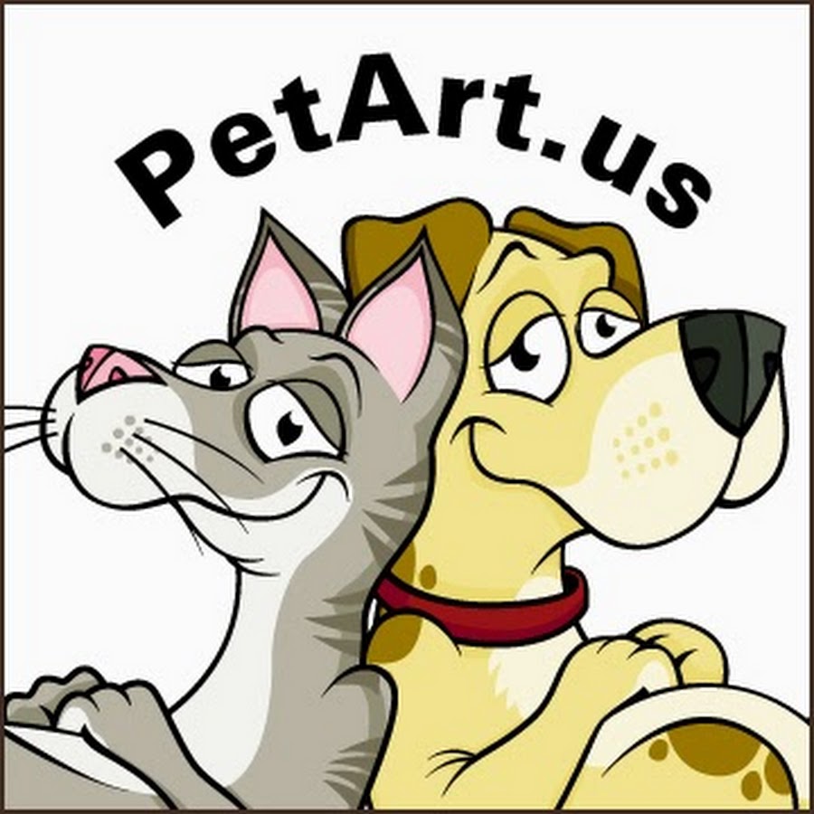 Pet Art. Owner and Pet Arts. Petting art