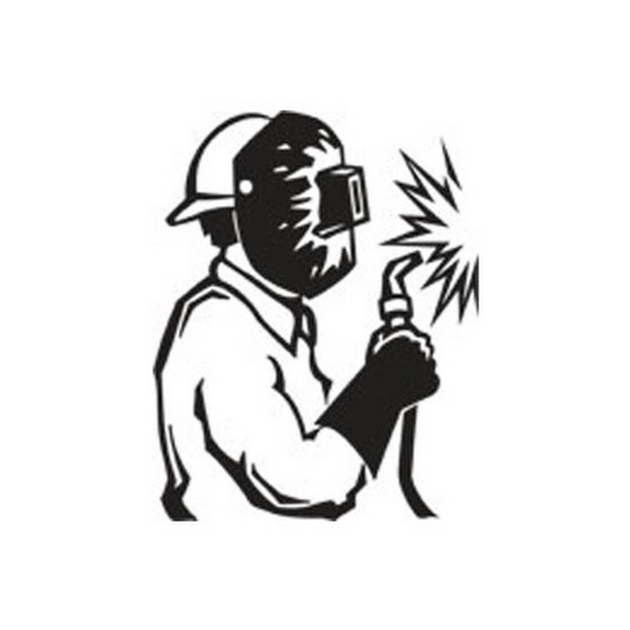 Сварщик рисунок черно белый