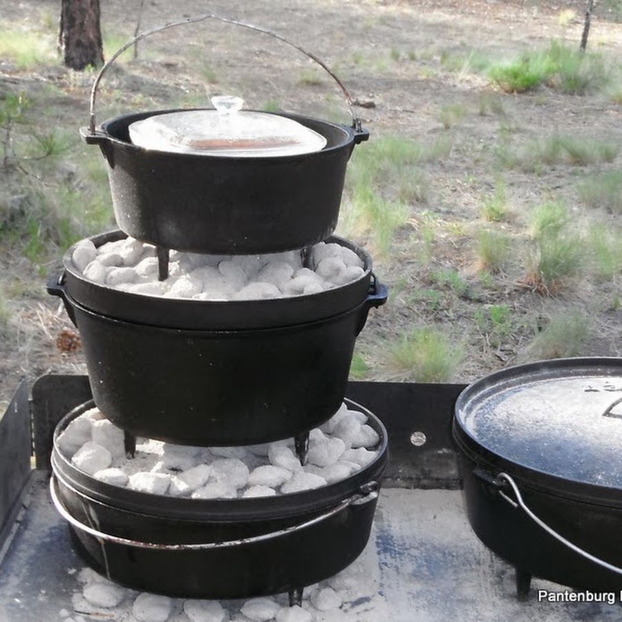 Survival food: Cast iron and campfire cooking - YouTube