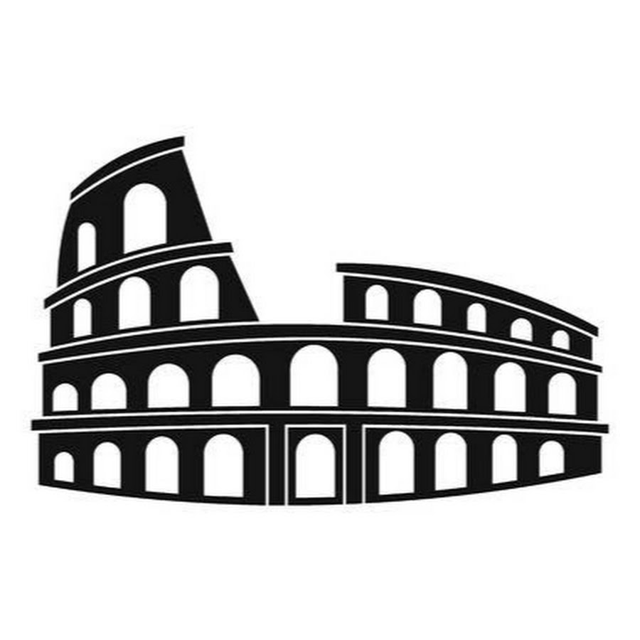 Силуэт достопримечательности Колизей
