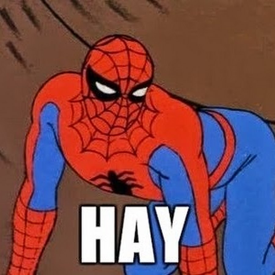 Картинка с человеками пауками мем