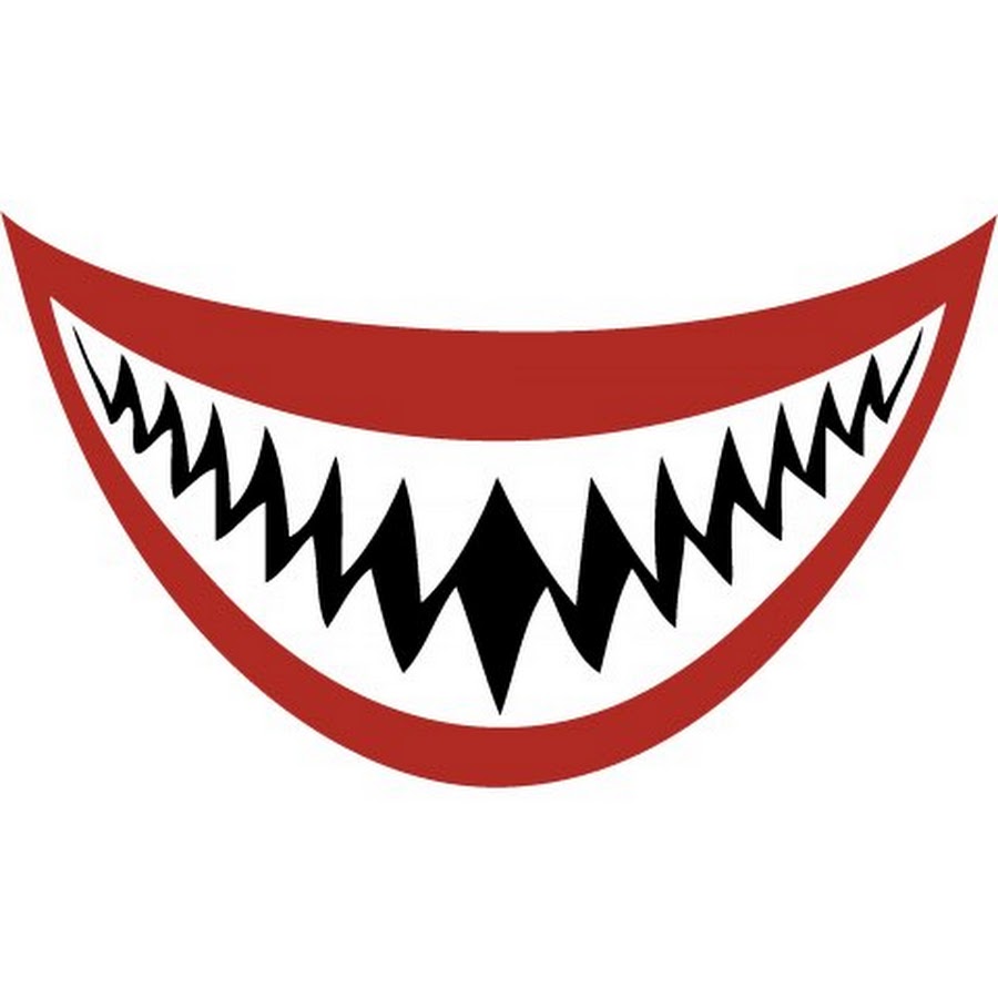 Страшные зубы рисунок