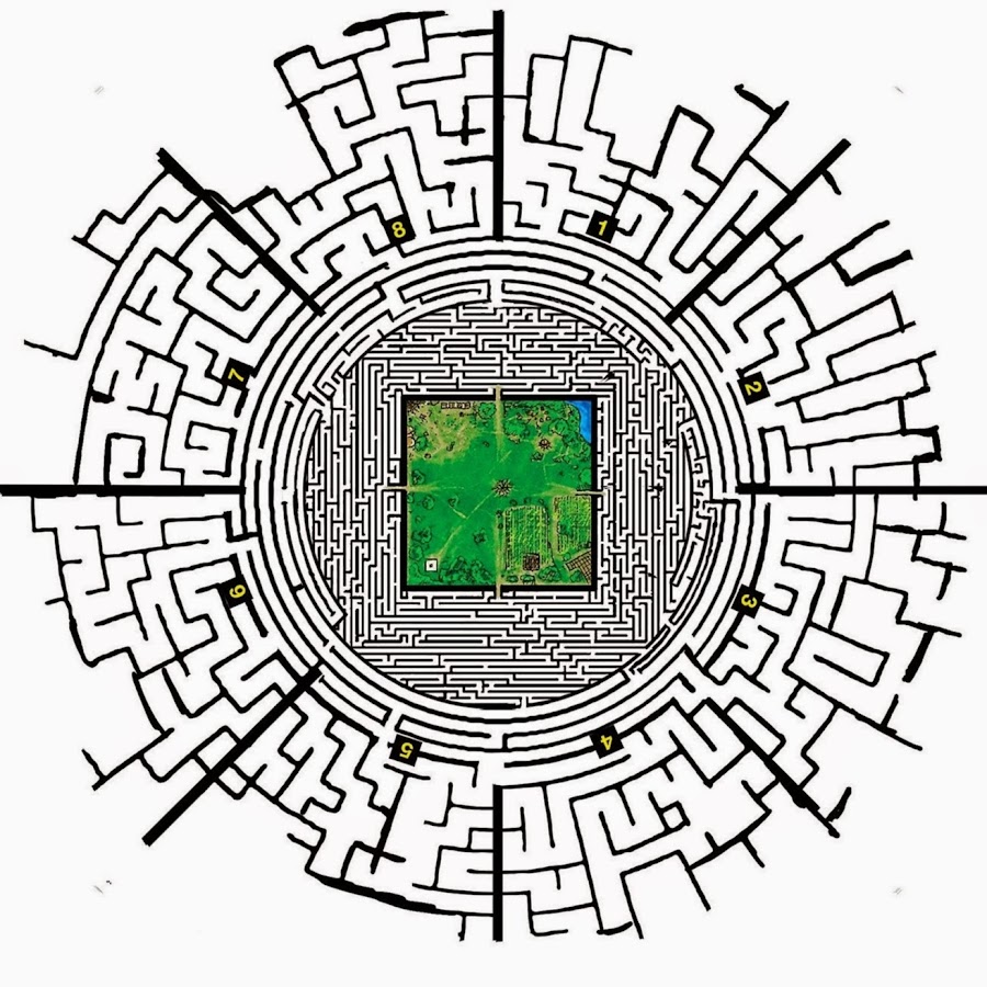 План лабиринта вид сверху