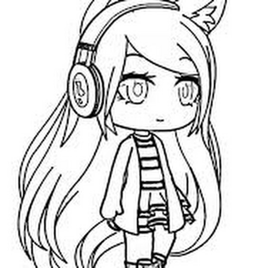 Разукрашки Гача Лайф Для Распечатки