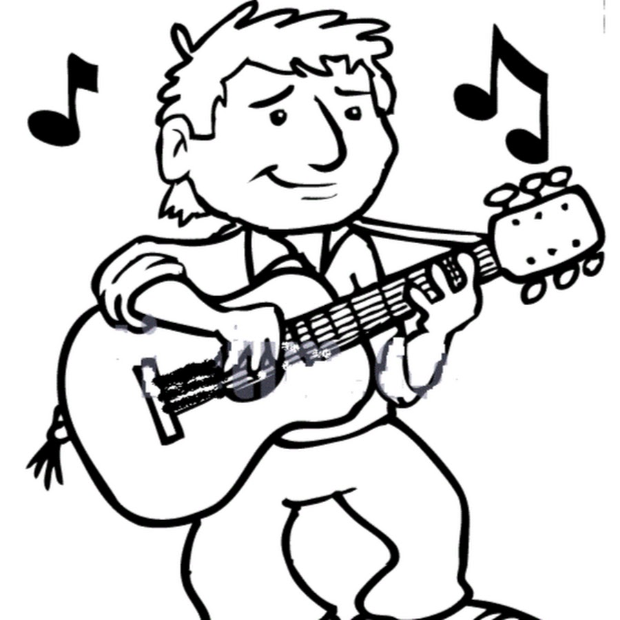 Пение иллюстрация. Раскраска вокалист. Рисовать исполнителей песен. Человек с гитарой рисунок. Портрет джонни певец.