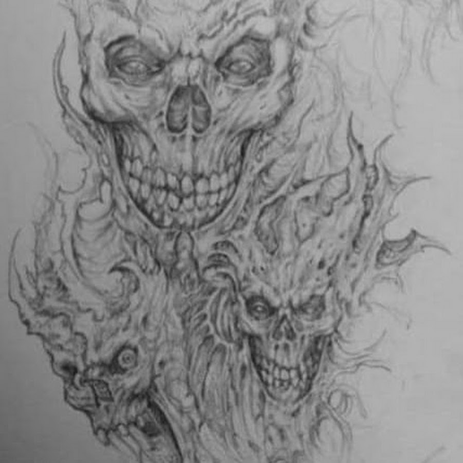 Эскиз зло. Страшные тату эскизы мужские