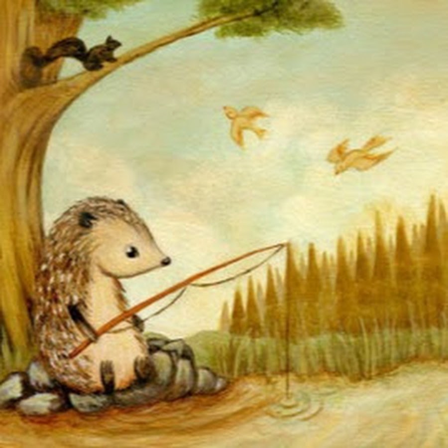 Олень и ежик картинки