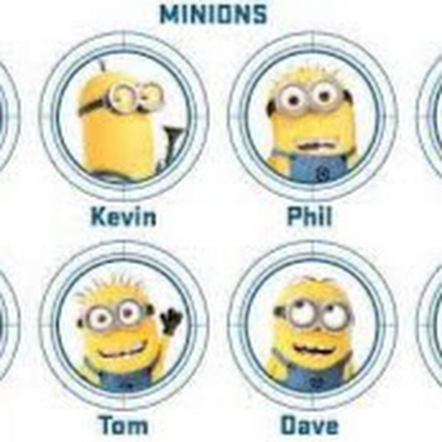 Имена миньонов с картинками