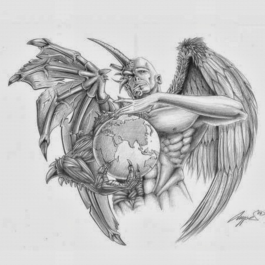 Тату добро и зло для мужчин эскизы