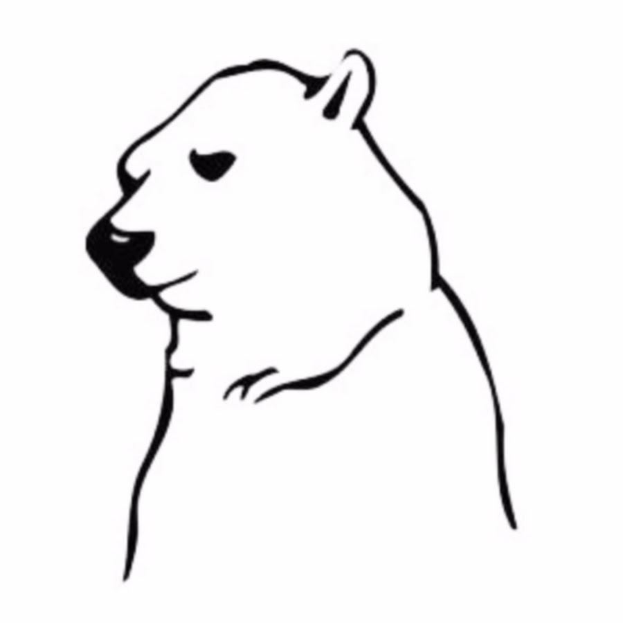 Медведь профиль рисунок