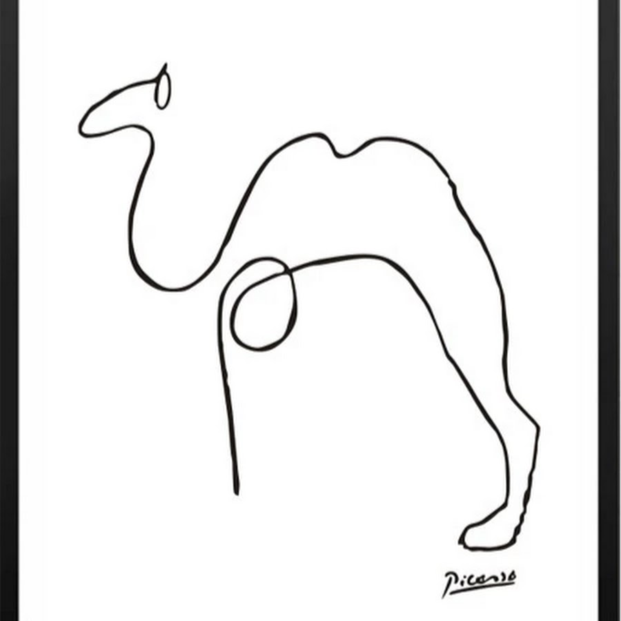 Пабло Пикассо одной линией