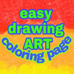 easy drawing art COLORING PAGE