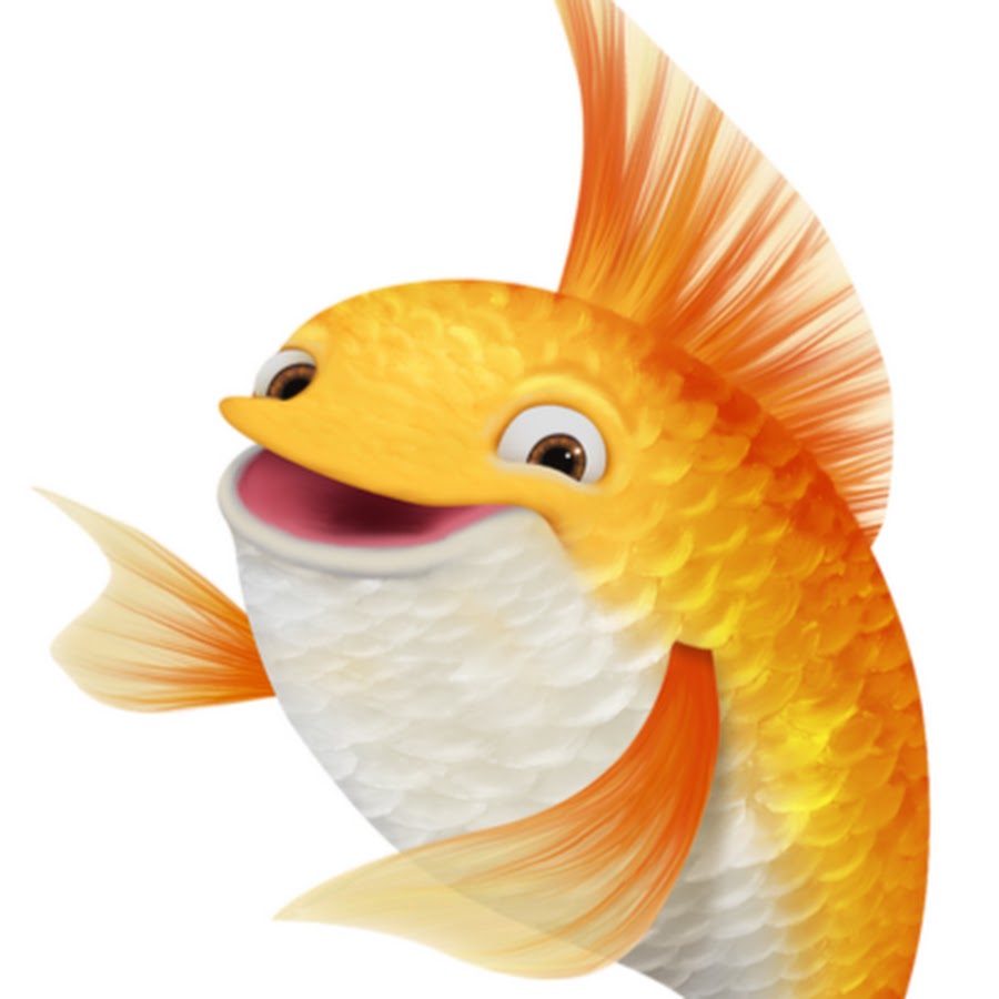 Картинки золотой рыбки мультяшные