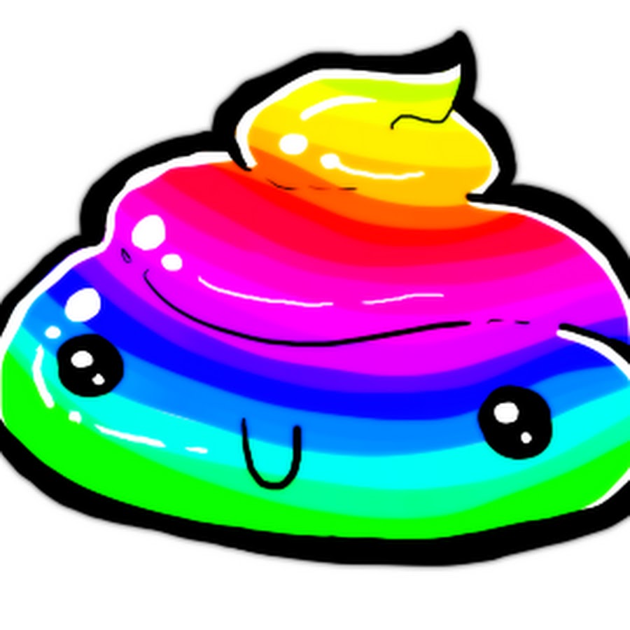 Как нарисовать радужную какашку