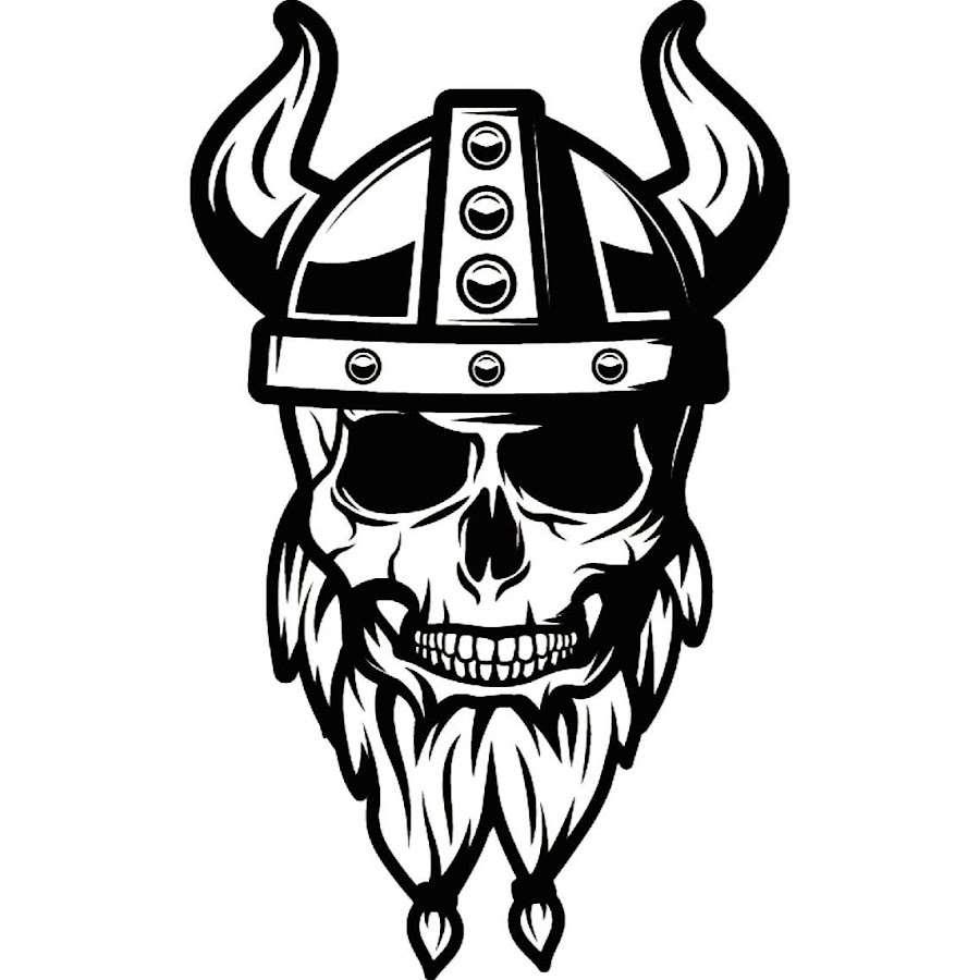 Череп в шлеме эскиз тату