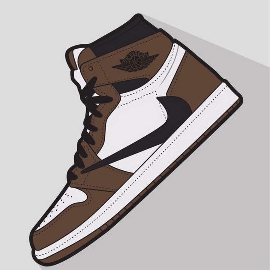 Jordan 1 Travis transparent