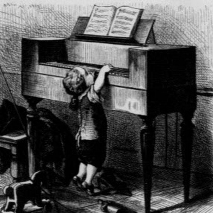 Бетховен в детстве за клавесином