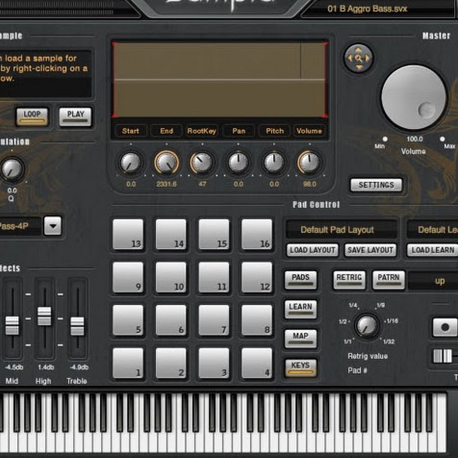 Sample. VST Sampler Pads. SONIVOX. SONIVOX_gs250. Сэмплер музыкальный.