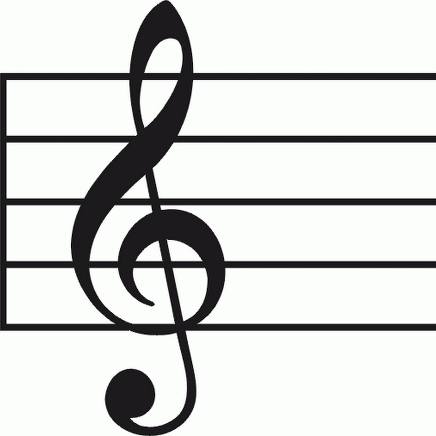 Нота ре на нотном стане картинка