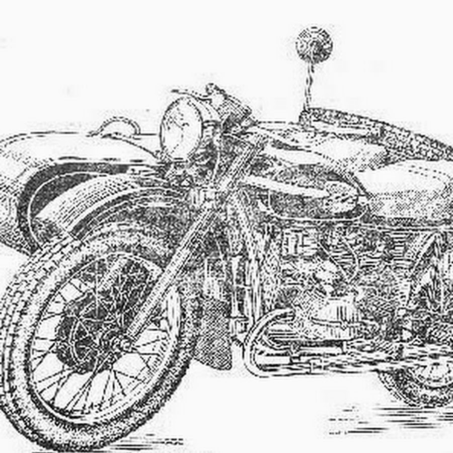 Как нарисовать мотоцикл урал