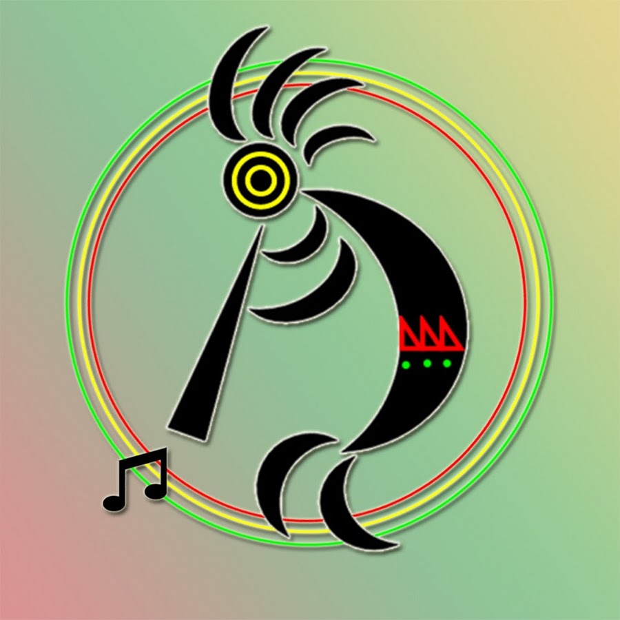 Эскиз тату кокопелли