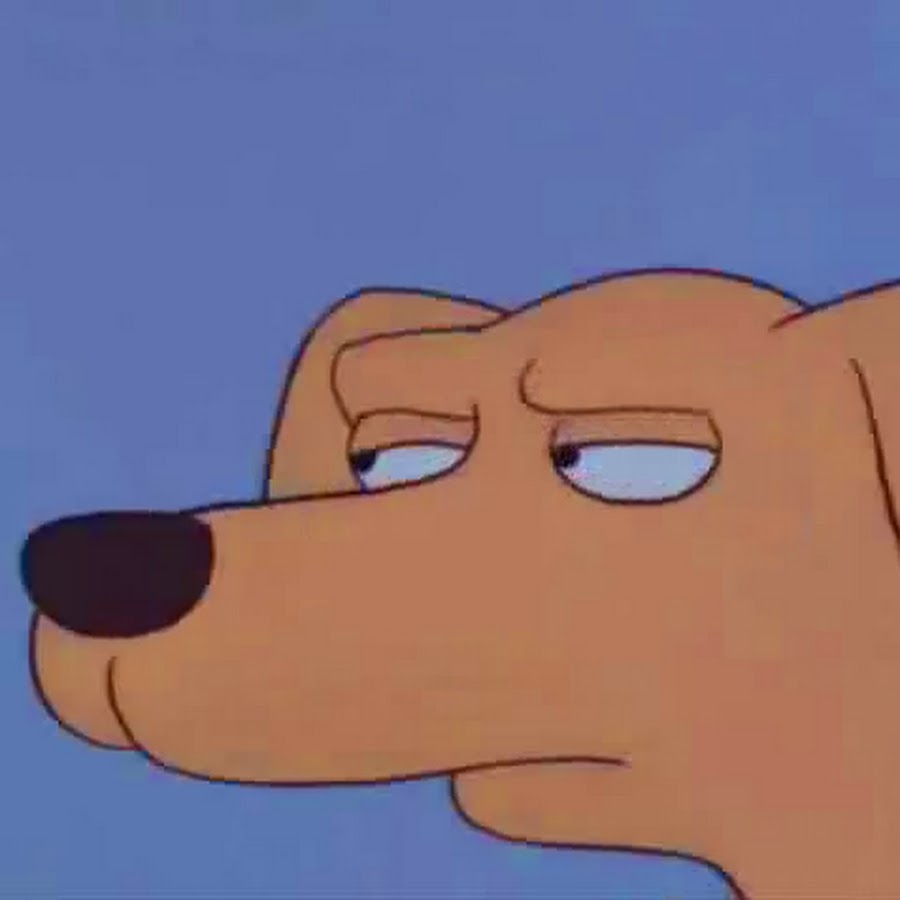 Мем мультяшный пес
