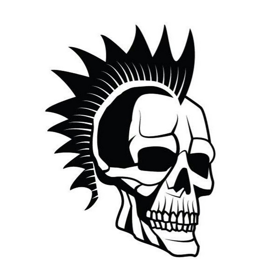 Череп с ирокезом картинки