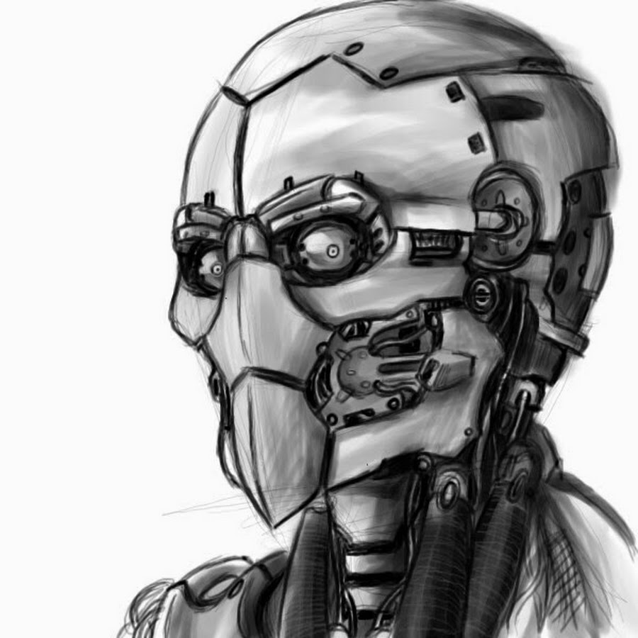 Лицо робота рисунок для детей