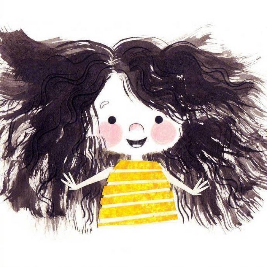 Рисунок девочка лохматая