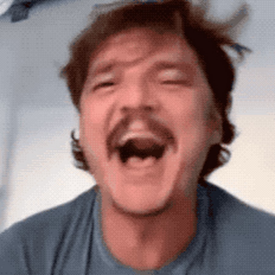 Pedro pascal crying gif