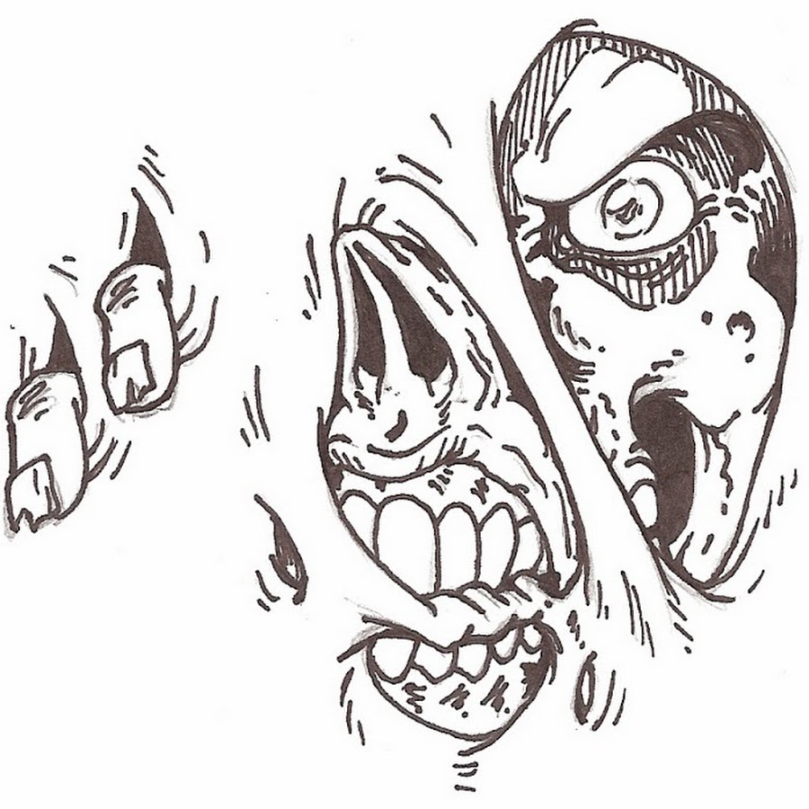 Тату эскиз зомби