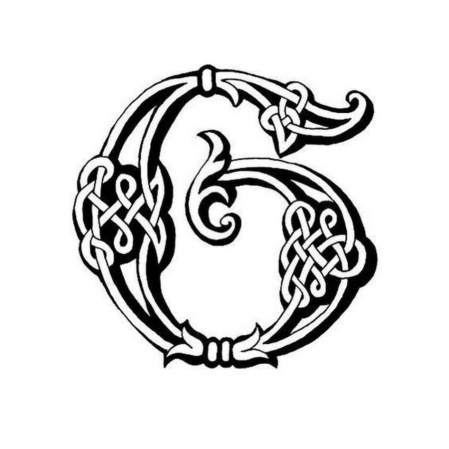 Кельтская вязь буквица