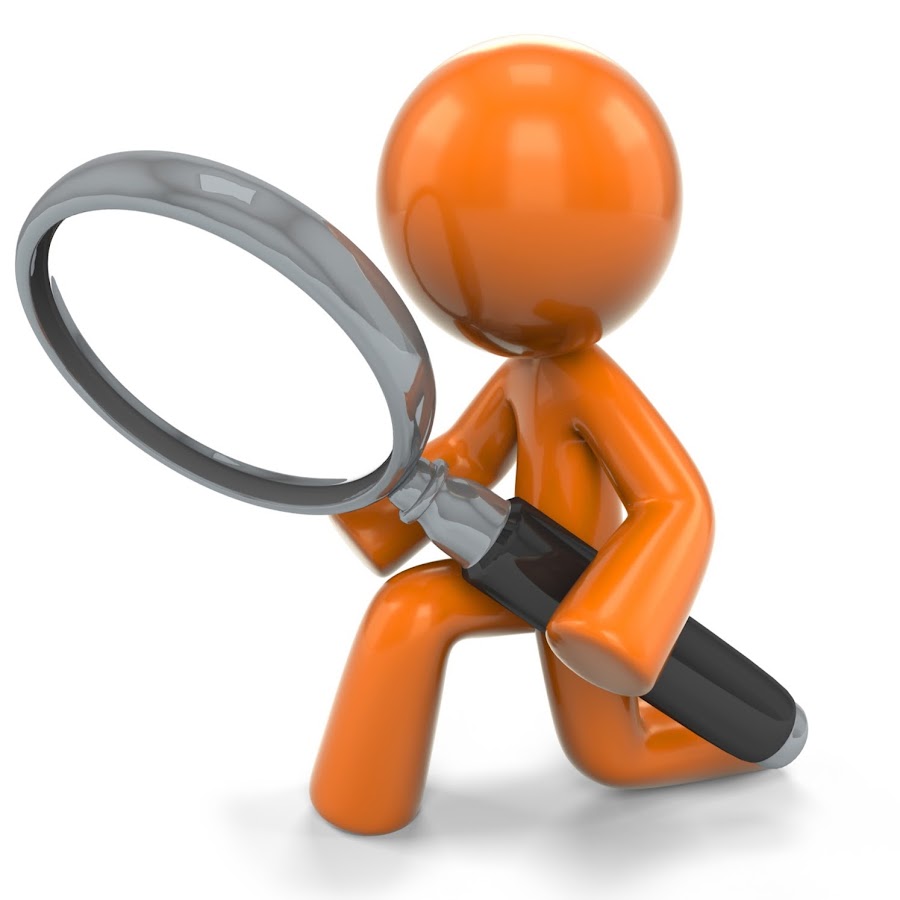 Картинка с лупой для презентации