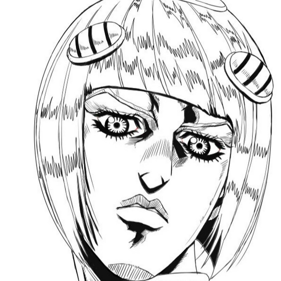 Как нарисовать лицо джоджо